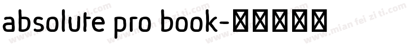 absolute pro book字体转换